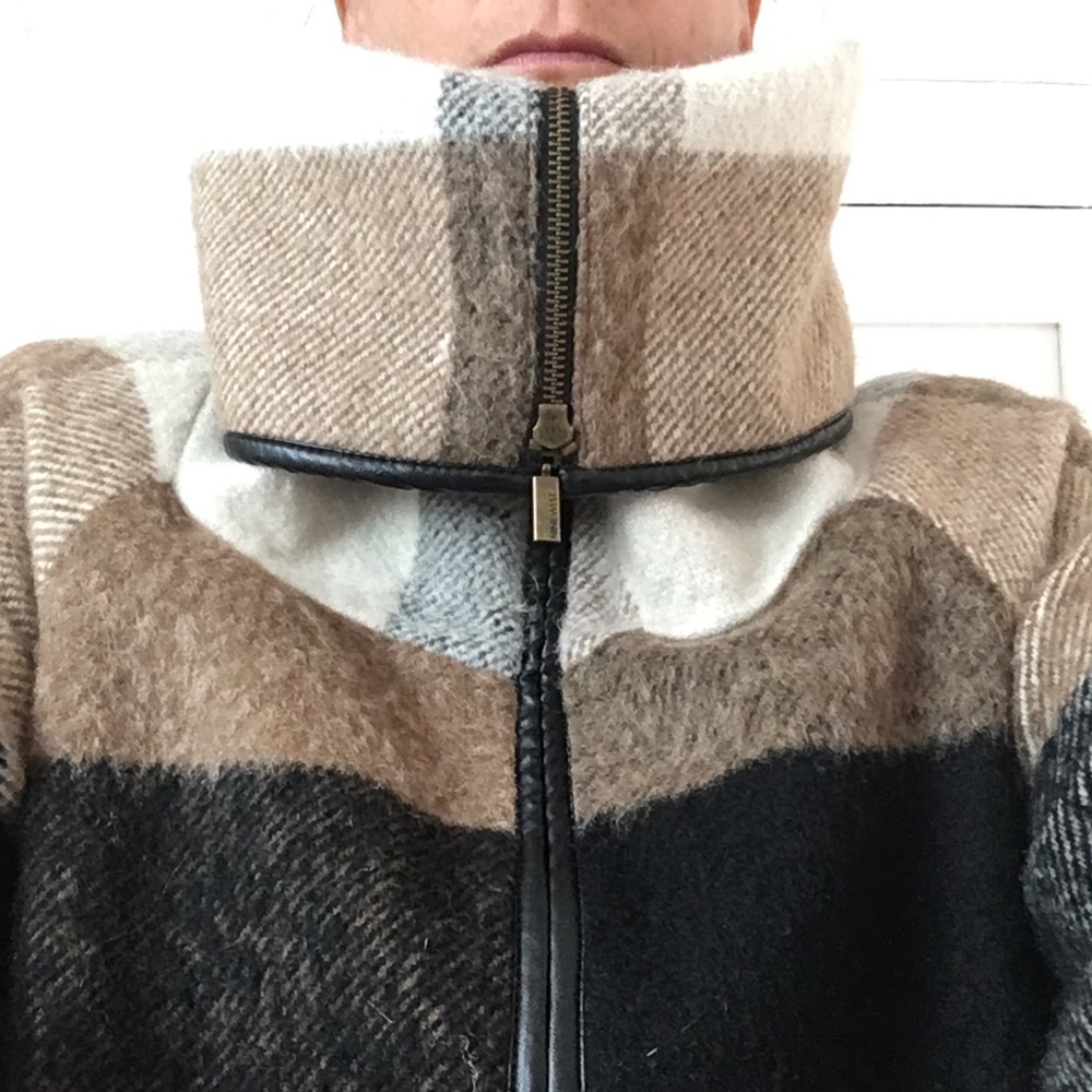 Nine West Crop Sleeve Wool Coat - Picture 11 of 13